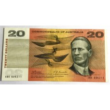 AUSTRALIA 1968 . TWENTY 20 DOLLARS BANKNOTE . PHILLIPS/RANDALL